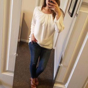 White Long Sleeve Blouse